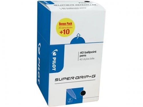 Długopis SUPER GRIP G F (40) czarny PIBPS-GG-F-B-BOX-40 PILOT