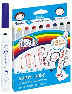 Pisaki SUPER BABY dl maluchów Fiorello 8kol 160-2033 GR-F165
