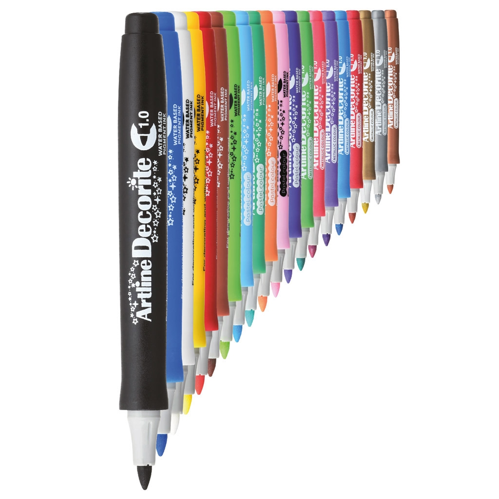 Marker dekoracyjny DECORITE 1mm ARTLINE mix 30szt. AR-033 TOMA