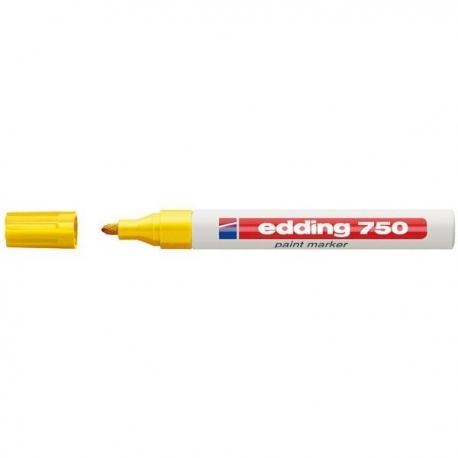 Marker lak.2-4mm 750 żółty EDD ING końcówka okrągła