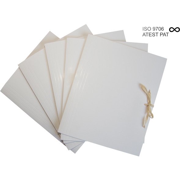 Teczka wiązana bezkwasowa SILKY 450g.(50szt.) 320x230x50mm ISO9706 KIEL-TECH 4-950121