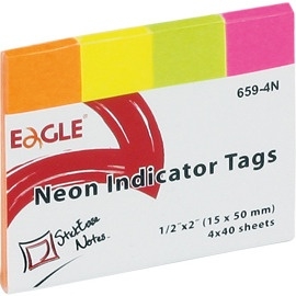 Notes samoprzylepn 15x50 zakładka 4kol. neon 659-4N 150-1244 EAGLE