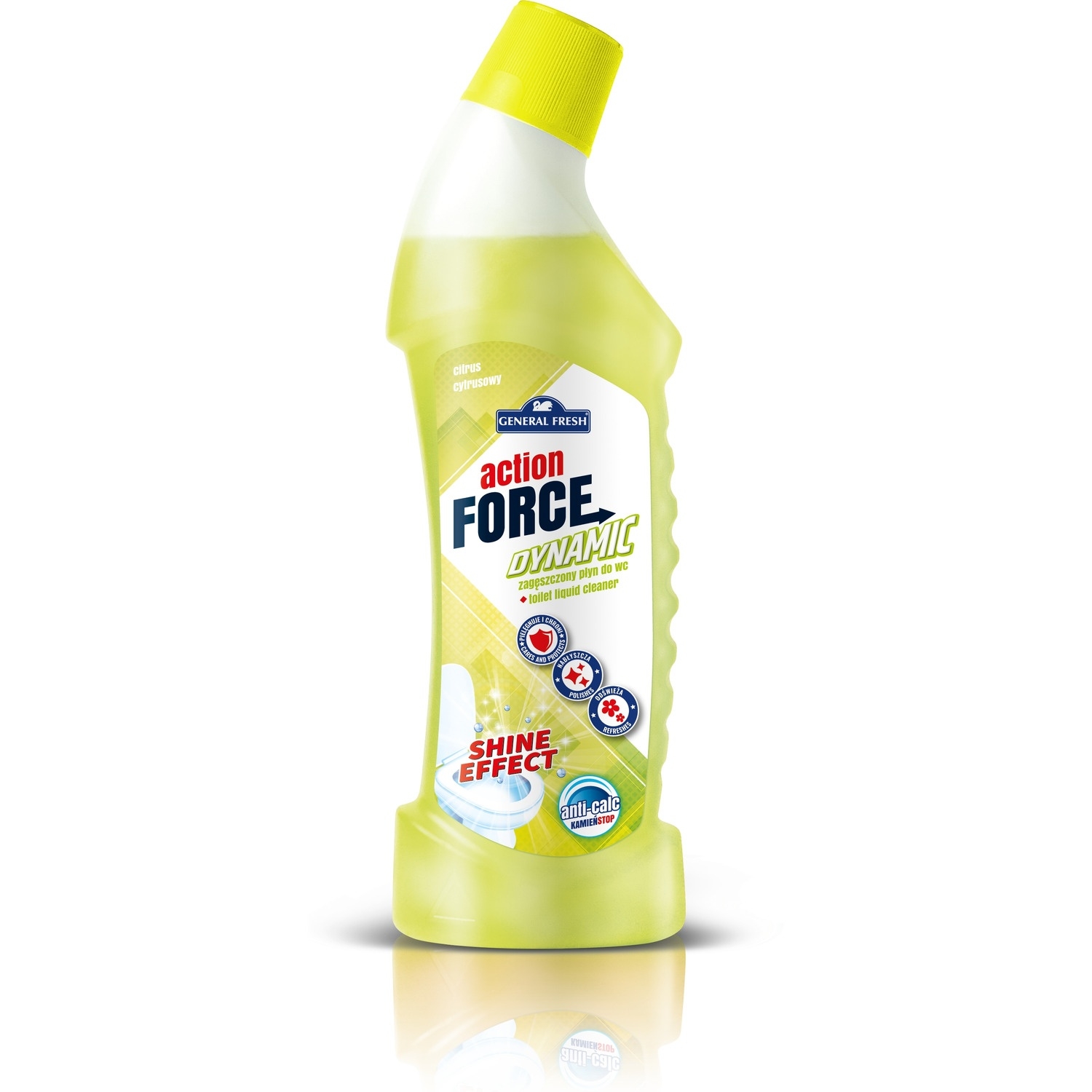 Płyn do WC 1000ml cytrusy zagęszczony ACTION FORCE GENERAL FRESH