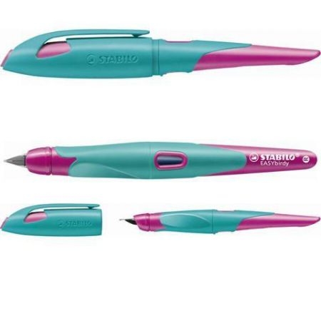Pióro wieczne EASYbirdy NEON różowo/turkus.L 5011/1-41 STABILO dla lewor.