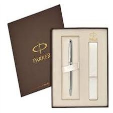 Komplet SONNET stalowy CT BP+etui białe PARKER XMAS14 1910428