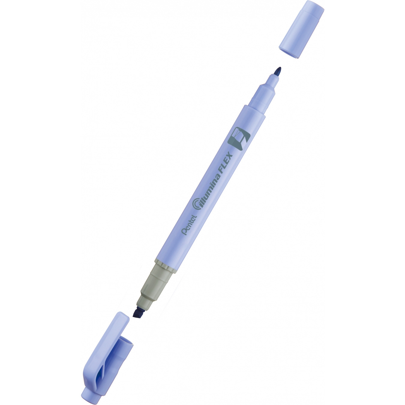 Zakreślacz dwustronny niebieski pastelowy ILLUMINA FLEX SLW11P-CE PENTEL