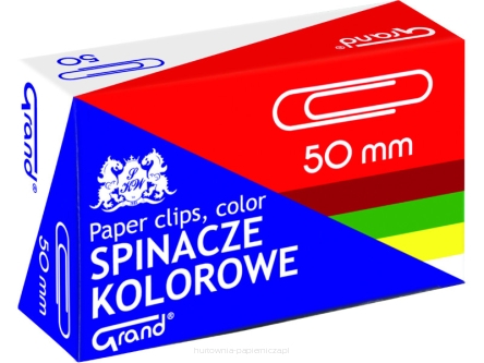 Spinacz kolorowy R-50 -50szt.GRAND 110-1661