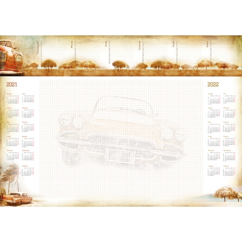 Terminarz -Planer A2 z listwą 2022 auto T-1-A2-6 Michalczyk i Prokop