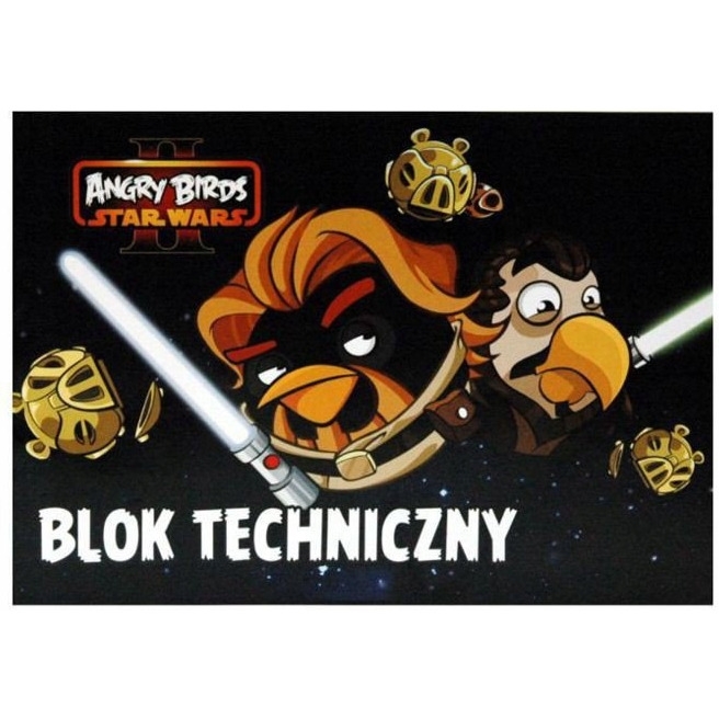 Blok technicz. A4 10k ANGRY BIRDS STAR WARS UNIPAP 0428