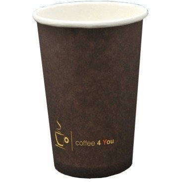 Kubek papierowy 180ml z nadrukiem COFFEE 4 YOU (100) 221.807