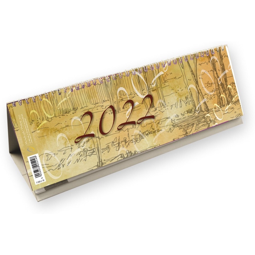 Kalendarz ze spiralką - poziomy 2022 T-100-2-10 Michalczyk i Prokop
