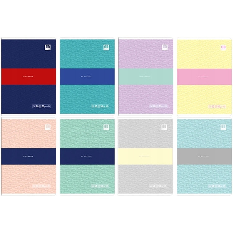 Zeszyt A5 60k kratka BLACK&BLUE PASTEL INTERDRUK
